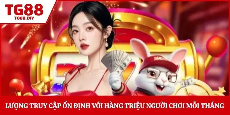Lượng truy cập ổn định với hàng triệu người chơi mỗi tháng